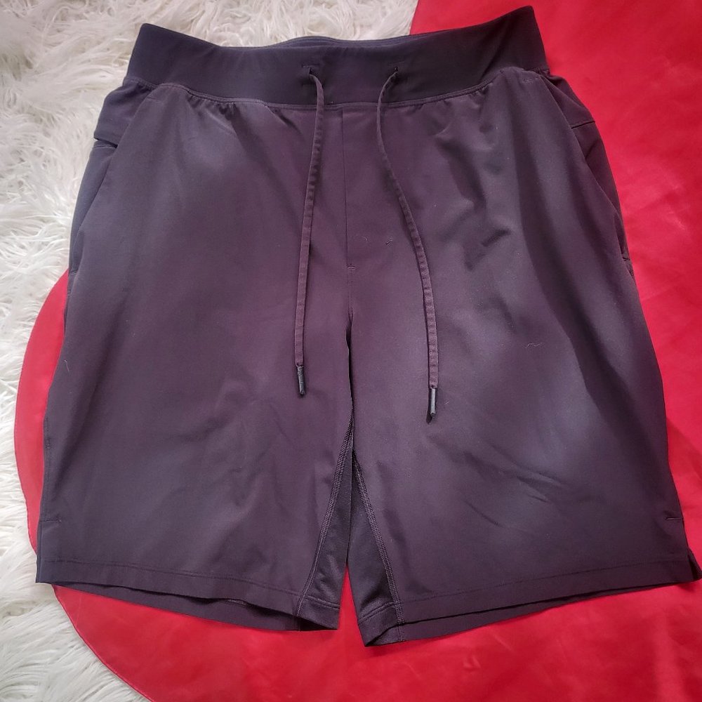 Black Lululemon Mens Athletic Shorts